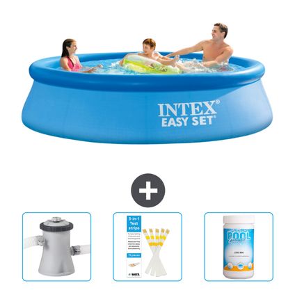 Intex Rond Opblaasbaar Easy Set Zwembad - 305 x 76 cm - Blauw - Inclusief Accessoire CB73