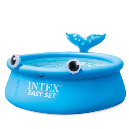 Intex Rond Opblaasbaar Easy Set Zwembad - 183 x 51 cm - Blauw - Walvis - Inclusief Accessoire CB59 7
