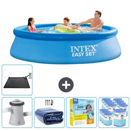 Intex Rond Opblaasbaar Easy Set Zwembad - 305 x 76 cm - Blauw - Inclusief Accessoires CB25