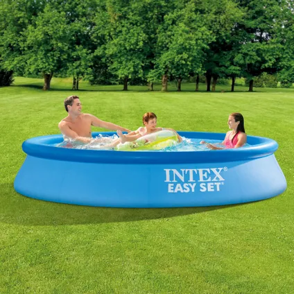 Intex Rond Opblaasbaar Easy Set Zwembad - 305 x 61 cm - Blauw - Inclusief Accessoires CB17 2