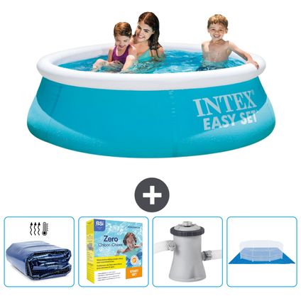 Intex Rond Opblaasbaar Easy Set Zwembad - 183 x 51 cm - Blauw - Inclusief Accessoire CB8