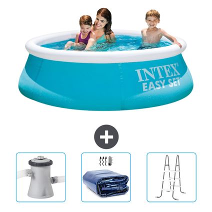 Intex Rond Opblaasbaar Easy Set Zwembad - 183 x 51 cm - Blauw - Inclusief Accessoire CB83