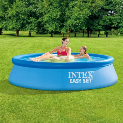 Intex Rond Opblaasbaar Easy Set Zwembad - 244 x 61 cm - Blauw - Inclusief Accessoire CB8 2