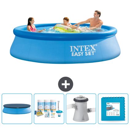 Intex Rond Opblaasbaar Easy Set Zwembad - 305 x 76 cm - Blauw - Inclusief Accessoire CB2