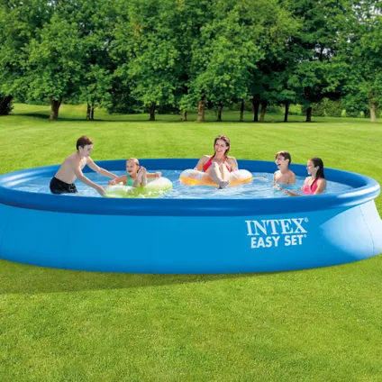 Intex Rond Opblaasbaar Easy Set Zwembad - 457 x 84 cm - Blauw - Inclusief Accessoires CB90 2
