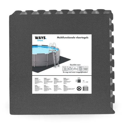 Intex Rond Frame Zwembad - 305 x 76 cm - Waterprint - Inclusief Accessoires CB17 6
