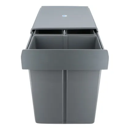 4cookz® Poubelle encastrable 3 compartiments tri des déchets - 40 litres - 34 cm 5