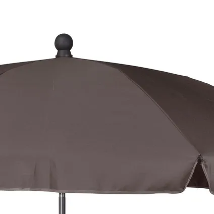 Parasol de plage/Jardin avec Cantonnière 200 cm - Taupe 3