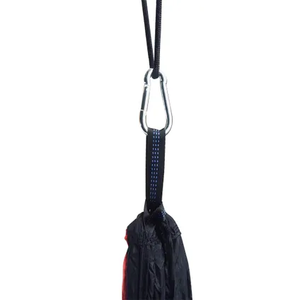 4gardenz® Hamac en nylon Rouge 270x150 cm avec kit de suspension - max.200 kg 3