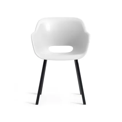 Keter Noa Chaise de jardin - 2 pièces - 55x56,5x80cm - structure métallique - Blanc 5