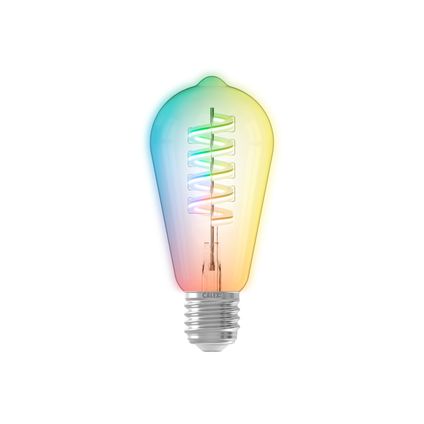 Calex Lampe LED Intelligente - E27 - Filament - RVB et Blanc Chaud - 4.9W