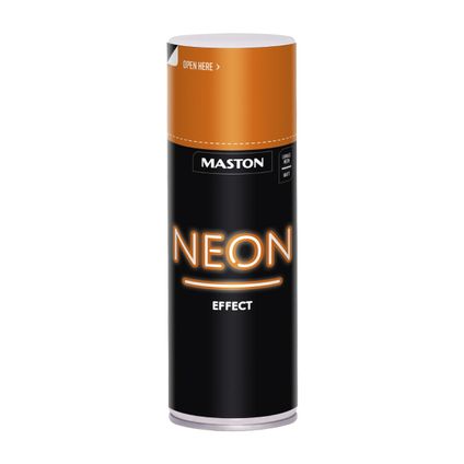 Maston Néon Effet - orange - peinture décorative en aérosol - 400 ml