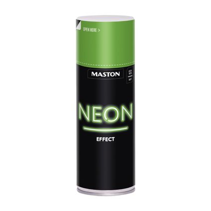 Maston Neon Effect spuitverf - groen - decoratieve spuitlak - 400 ml