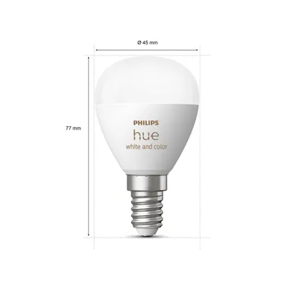 Philips Hue Starterspakket White and Color Ambiance Kogellamp E14 8