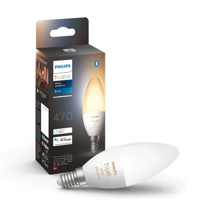 Philips Hue Starterspakket White Ambiance Kaarslamp E14 2