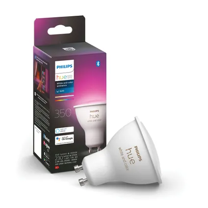 Philips Hue Kit de Démarrage White Ambiance GU10 4 Lampes 2