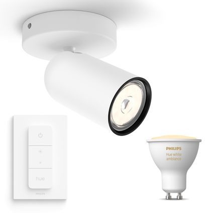 Philips Pongee Opbouwspot Wit - Hue White Ambiance - 1 Spot
