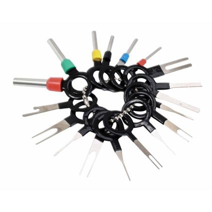 SATRA Set voor het loskoppelen van pinnen en elektrische connectoren | 18-delig (S-AT18R)