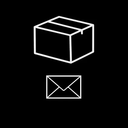 Logixbox pakketbrievenbus Voordeelset Brievenbussticker icoon enveloppe + pakket 2