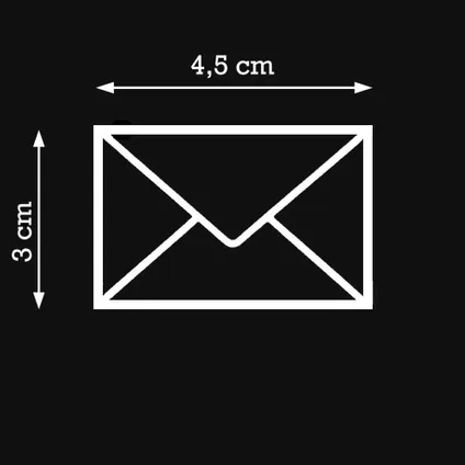 Boîte à colis Logixbox VALUE SET Autocollant boîte aux lettres Colis + Enveloppe 6
