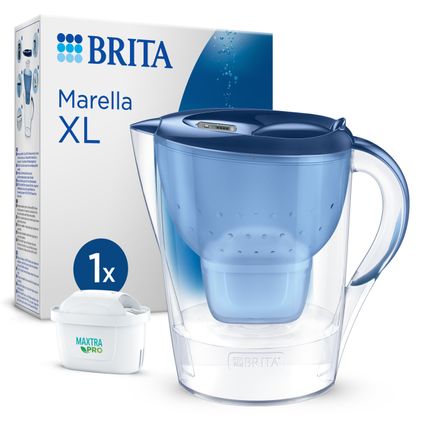 BRITA Carafe Filtrante Marella XL 3,5L - Bleu + 1 cartouche MAXTRA PRO ALL-IN-1