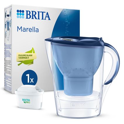 BRITA Carafe filtrante Marella Cool 2,4L - Bleu + 1 cartouche MAXTRA PRO ALL-IN-1