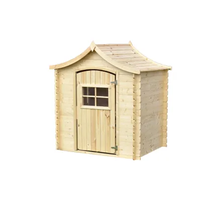 Timbela M550-1 - Maison en bois pour enfants SANS plancher - 1.1m2 / 146x112xH152cm 3