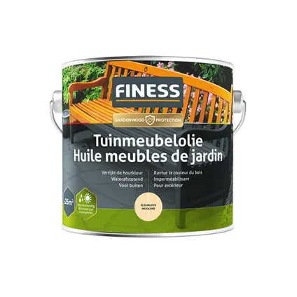 Finess tuinmeubelolie - 2,5 liter