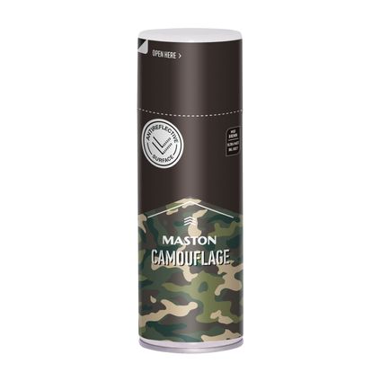 Maston Camouflage Spray - Ultramat - Modderbruin (RAL 8027) - spuitlak - 400 ml