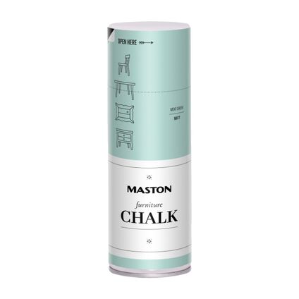 Maston Furniture Chalk - Mat - Mint Groen - Verspuitbare Krijtlak - 400 ml
