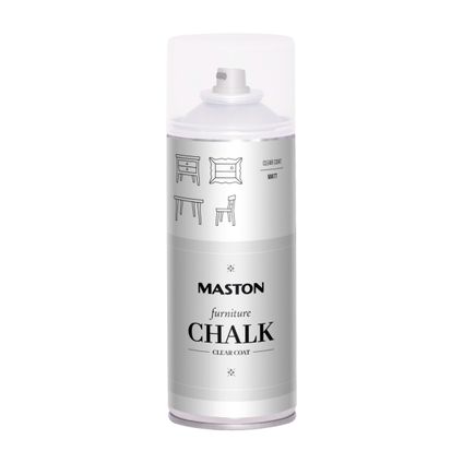 Maston Furniture Chalk - Haute Brillance - Transparent - Peinture en aérosol - 400 ml
