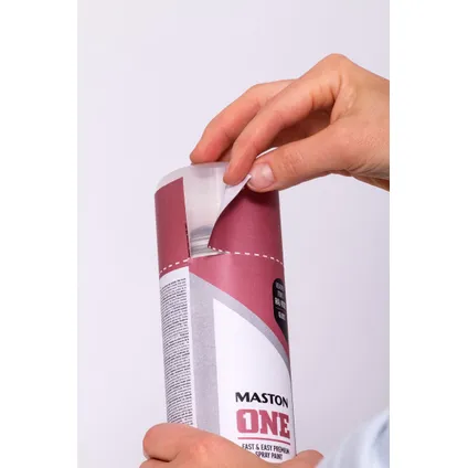 Maston ONE - Peinture aérosol - Brillant soyeux - Rouge (RAL 3020) - 400 ml 4