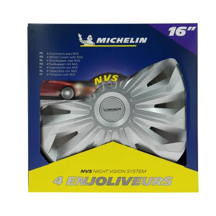 Michelin Wieldoppen 16 inch - zilvergrijs - 4 stuks 4