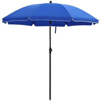 ACAZA Parasol de plage, Diamètre 160cm, Bleu