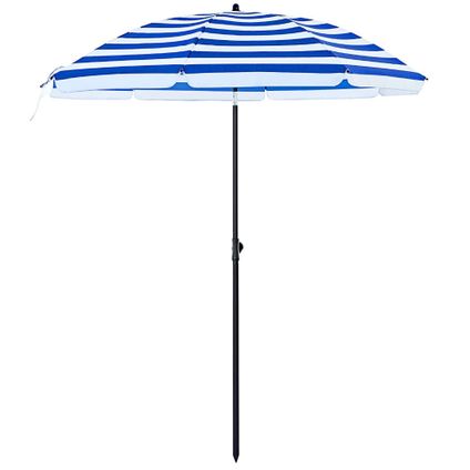 ACAZA Parasol de plage, Diamètre 160cm, Bleu