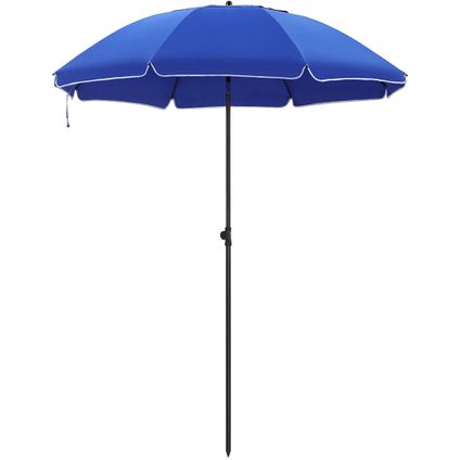 ACAZA Parasol de plage, Diamètre 180cm, Bleu
