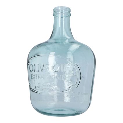 Vase en verre olive en verre recyclé 27x42 cm - vert d'eau
