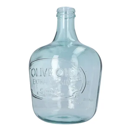 Vase en verre olive en verre recyclé 27x42 cm - vert d'eau 4