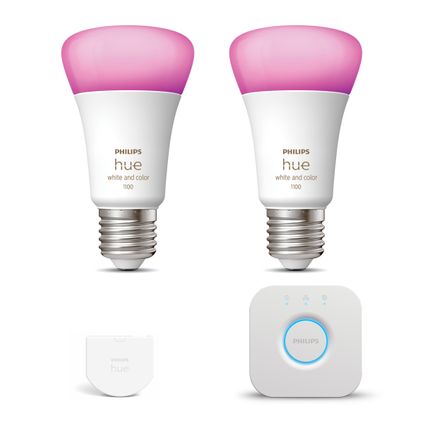 Philips Hue Pack d'expansion White Ambiance E27 avec Wall Switch