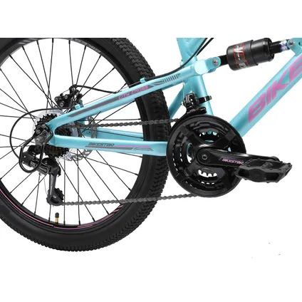 Bikestar MTB Fully alu 21 speed 24 inch blauw 5