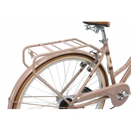 Bikestar retro damesfiets, 28 inch, 7 sp derailleur, bruin 7