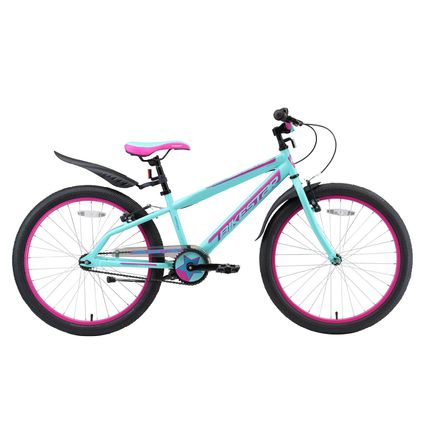 vélo pour enfants Bikestar Urban Jungle 24 pouces turquoise / violet
