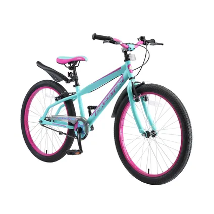 vélo pour enfants Bikestar Urban Jungle 24 pouces turquoise / violet 2