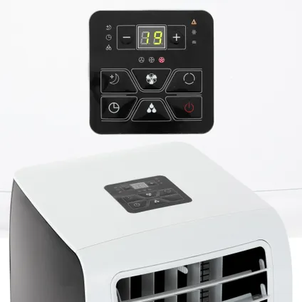 ECD Germany 4in1 Mobiele Airconditioner met 9000 BTU 2,6kW, Raamafdichting en Afstandsbediening 5