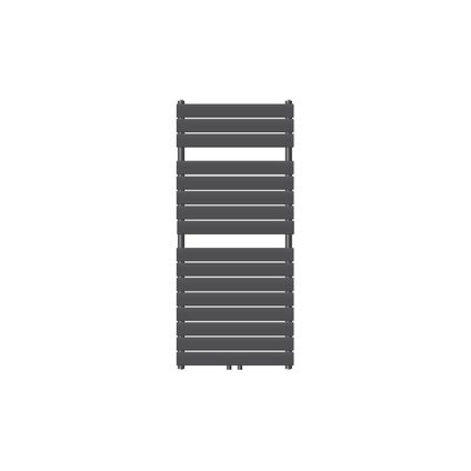 LuxeBath badkamer radiator Stoom 600x1200 mm, antraciet, middenaansluiting 50 mm, éénlaags, vlak