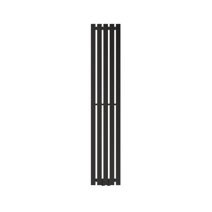 LuxeBath design radiator Stella 1400 x 260 mm, mat zwart, paneelradiator met centrale aansluiting