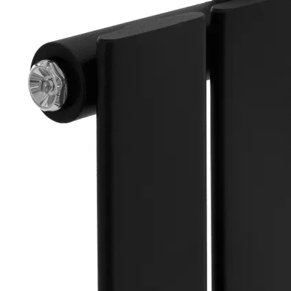 LuxeBath design radiator Stella 1400 x 260 mm, mat zwart, paneelradiator met centrale aansluiting 2