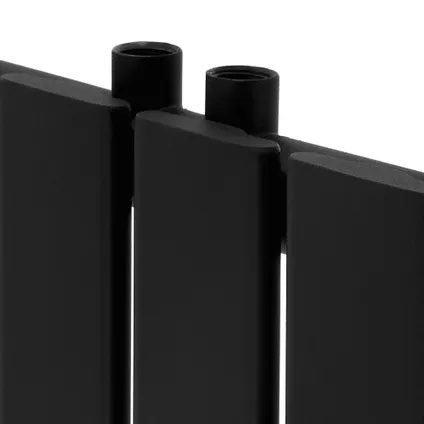 LuxeBath design radiator Stella 1400 x 260 mm, mat zwart, paneelradiator met centrale aansluiting 5