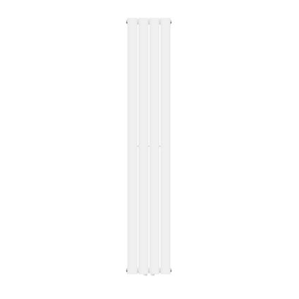 Radiateur panneau simple couche LuxeBath 1800 x 300 mm Blanc, raccord central