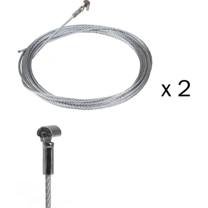 STAS cobra + câble en acier - 150cm /câble acier supporte des charges de 20kg maximum 2